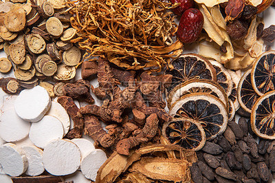 中藥材背景壁紙 傳統與現代的視覺交融